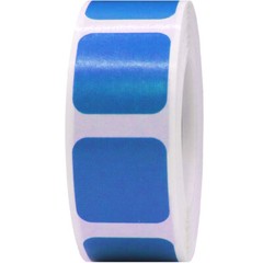 Square Shaped Stickers | 0.75″ Inch Wide | 500 Pack | Pick One Color