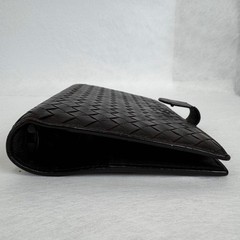 Bottega Veneta Intrecciato Dark Brown Leather System Notebook w/Box Used Japan