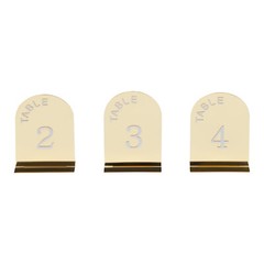 20 Pcs Wedding Table Numbers Mirror Acrylic Table Number Table Sign Numbers