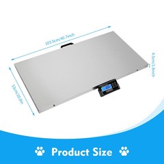 440lb Digital Stainless Livestock Vet Platform Scale Hog Dog Pig Sheep Pet Scale