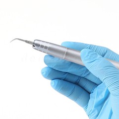 FDA Dental Piezo Air Ultrasonic Scaler 4-Hole Handpiece with 3 Scaler inserts US