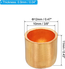 3/8 Inch (10Mm) ID Copper Pipe End Cap, 5 Pack Copper Fitting Cap Sweat Plug Sol