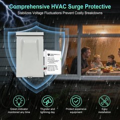 AG3000 HVAC Surge Protector 120/240V, Whole House Surge Protective Device for…