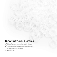 Orthodontic Elastics 3/16 Medium 4.5Oz 100 Pack Intraoral Elastic Bands Latex Fr