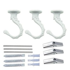 Ceiling Hooks, Heavy Duty Swag Hook 65mm/2.6″ with Screws Bolts and Toggle Wi…