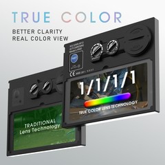 True Color Pro Solar Auto Darkening Filter Welding Helmet Shade 4, 9-13