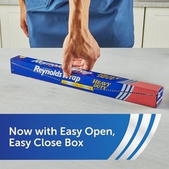Heavy Duty Aluminum Foil Roll Extra Wide Thick Foil for Added Strength Easy Open
