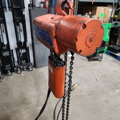 Duff Lynx 2 Ton Electric Chain Hoist 20 Foot Lift 8FPM 230/460v 4000lbs