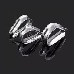 Wire Rope Thimble Clamp Stainless Steel 304 A2 Cable Clip Loop Eyelets M1.5-M16