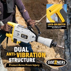 3500W Demolition Jack Hammer 110V 1900RPM Concrete Breaker 60J Electric Hammer