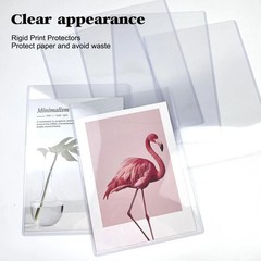 20 Pack 8.5 x 11 Hard Plastic Sheet Protectors, Rigid, Menu, Certificate