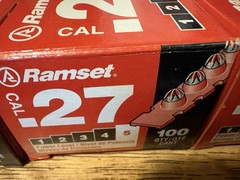 Ramset .27 5rs27 Level 5 Red Strip Loads/Shots.4 Pack Lot…!!