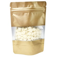 200 Matte Standup Zip Seal Bag in with Clear Window for Dried Foods Candy Sugar