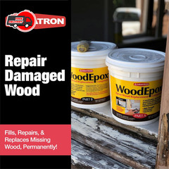 No Shrink Wood Epoxy Filler for Repairing Damaged Wood Interior Exterior Use