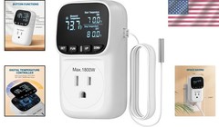 Digital Temperature Controller Thermostat 15A 1800W Greenhouse Incubator Heater