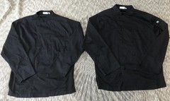 Lot Of 2 Chef Works Unisex Cool Vent Chefs Jacket in Black M- Polycotton