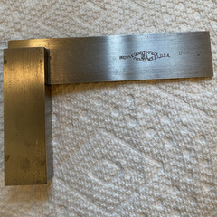 Brown & Sharpe Machinist Square No. 540 3″ Blade x 2″ Base Steel Unmarked