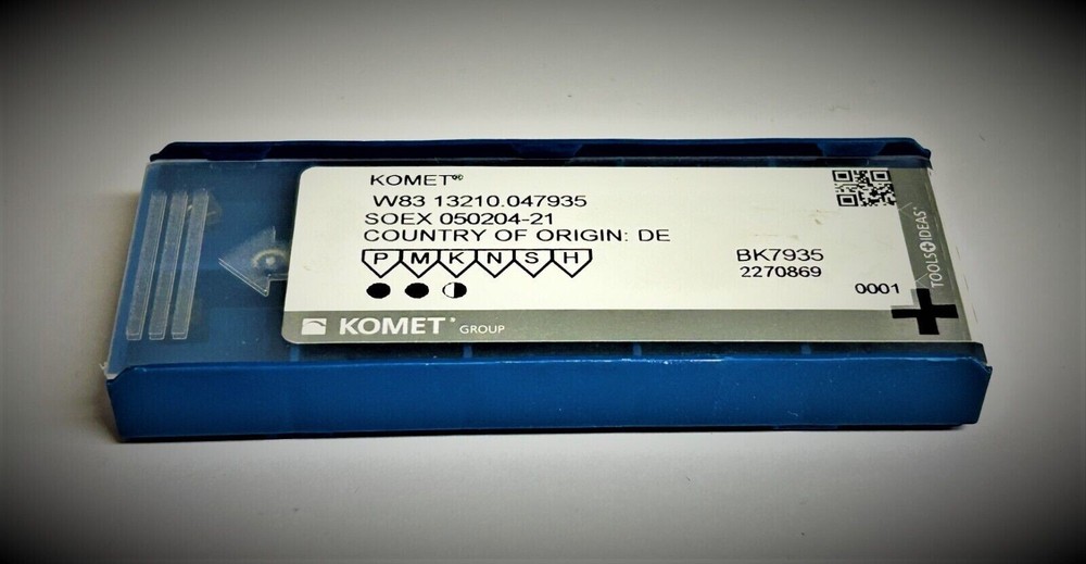 Komet 10 pcs. SOEX 050204-21 BK7935 Carbide inserts W83 13210.047935 BK7935
