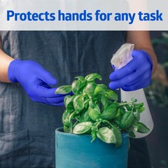 Medline FG2501H FitGuard Nitrile Exam Gloves, Small (Pack of 250), Dark Blue