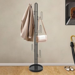 Black Clothing Rack Stand Freestanding Coat Rack Cactus Shape Clothing Stand