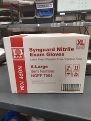 Synguard XL Powder Free Nitrile Exam Gloves (Extra Large) Case of 1000