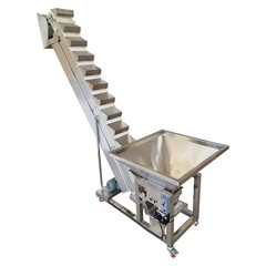 Industrial Stainless Steel Bucket Elevator 220V 400W Automatic Feeding Machine