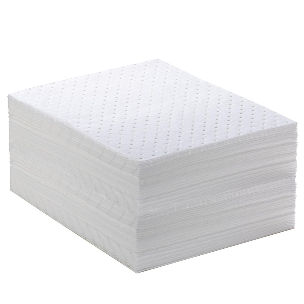 Spill Absorbent Pads 15″ x 20″ Heavyweight Oil Absorbing Mats,White Absorbing