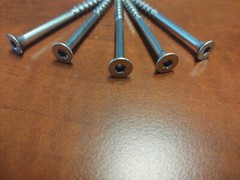 #8 Deck Screws, Type 316 Marine Grade, Stainless Steel, T-20 Star Drive