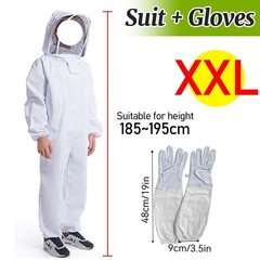 Beekeeping Suit L Full Body Coverall Beekeeper Outfit Jacket With Veil Unisex
