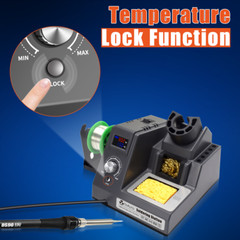 110V SMD Rework Soldering Iron Station Kit Desoldering Repair Tool LED Display