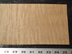 Flame Maple Raw Wood Veneer Sheet 6 x 35 inches 1/42nd 4671-56