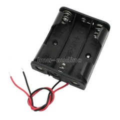 5pcs Plastic Battery Storage Case Box Holder For 3X AA 3xAA 4.5V Wire Lead-