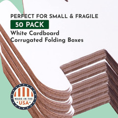 Small Business Packaging, Shipping Box 4 X 3 X 2, 50 Bulk | Cardboard, Gift, Sto