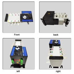 4P 100A Dual Power Auto Transfer Switch (ATS) Ui 690V Uimp 8kV Icw 10kA/60ms