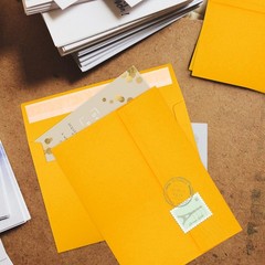 50 Packs Yellow 5×7 Envelopes 5×7, Fade Bright A7 (5.25×7.25in),