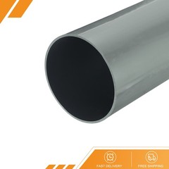 Rigid Round Pipe 152mm ID 160mm OD 35cm/14″ L Light Grey High Impact