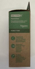 Square D HOM2175SB Homeline Surgebreaker 2-Pole 120/240 V 22.5kA Surge Protector