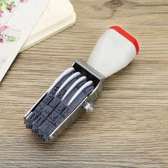 4 Digits Adjustable Number Stamp Roller Symbol Office Date Stamp Digital Rubb…