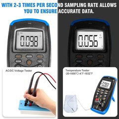 True RMS Auto-Ranging Digital Multimeter with NCV & Capacitance Testing Features