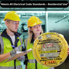 CME WIRE & CABLE 12/2 + GROUND COPPER BUILDING WIRE, NM-B CABLE, 250-FEET