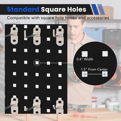 LH1-Kit | Triton Products 46 pc Steel LocHook® Hook Set for SQUARE HOLE Pegboard