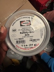 Harris Safety-Silv 56 56% Silver Brazing Alloy Wire 1/16 in 1 t.o. 5631