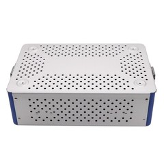 Aluminium Alloy Sterilization Tray Case Surgical Instrument Disinfection Box USA