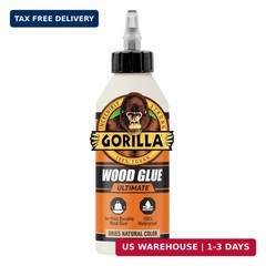 Gorilla Ultimate Waterproof Wood Glue, Natural Wood Color, 8 Ounce (Pack of 1) –