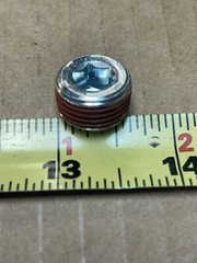 Lot of 10 3/8” NPT Internal Hex Allen Steel Pipe Plugs W/Sealant Fast Shipping