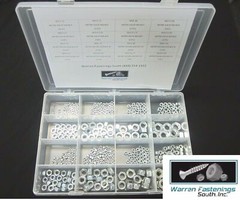 340 Piece 8.8 Metric Nut And Nylon Lock Nut Assortment M3-M10
