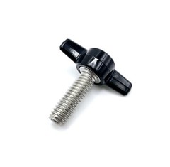 5/16″ Thumb Screw Bolts Black Plastic Butterfly Clamping Tee Wing Knob Stainless