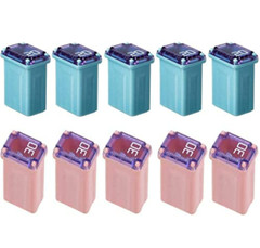 10PCS Micro Cartridge Fuses FMM M-Case Female Fuse For Car Truck SUV – 20A 30A