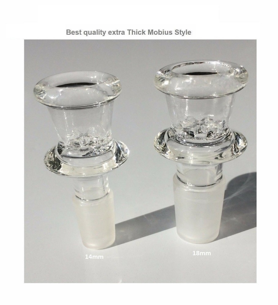 14mm 18mm Glass Bowl Thick Mobius Style Best Male slide Screen BEST SELLER2024