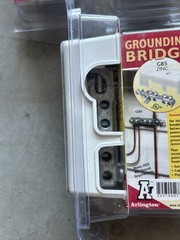 Lot If 6 Arlington Industries GB5-1 Zinc Grounding Bridge With Cover
